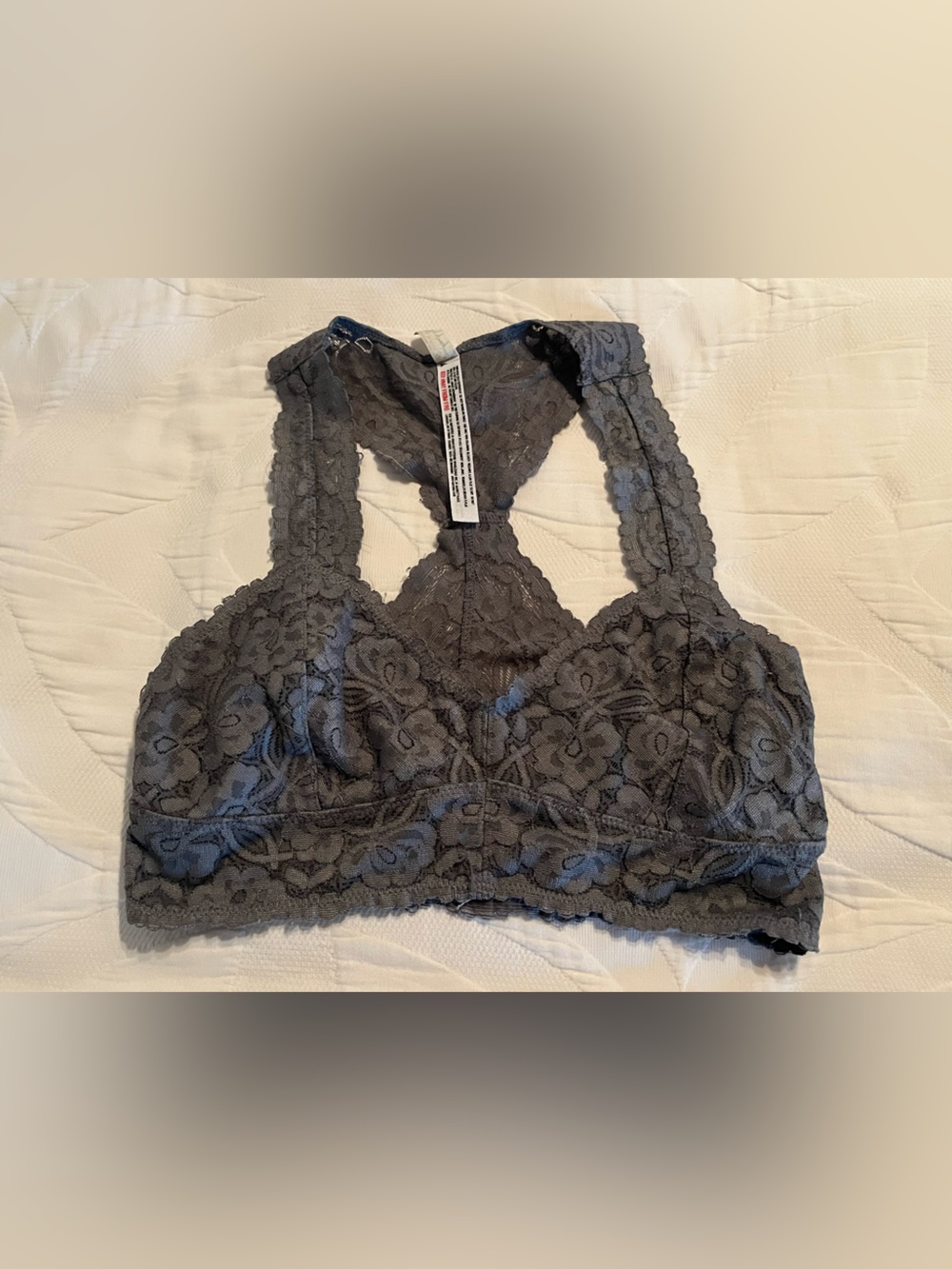 Intimately Free People Women’s Size Small Gray Lace Bra Bralette